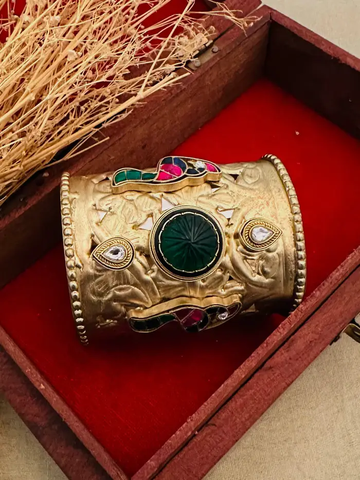 Multicolor Gold Plated Contemporary Bangles : CC-BRAC4M