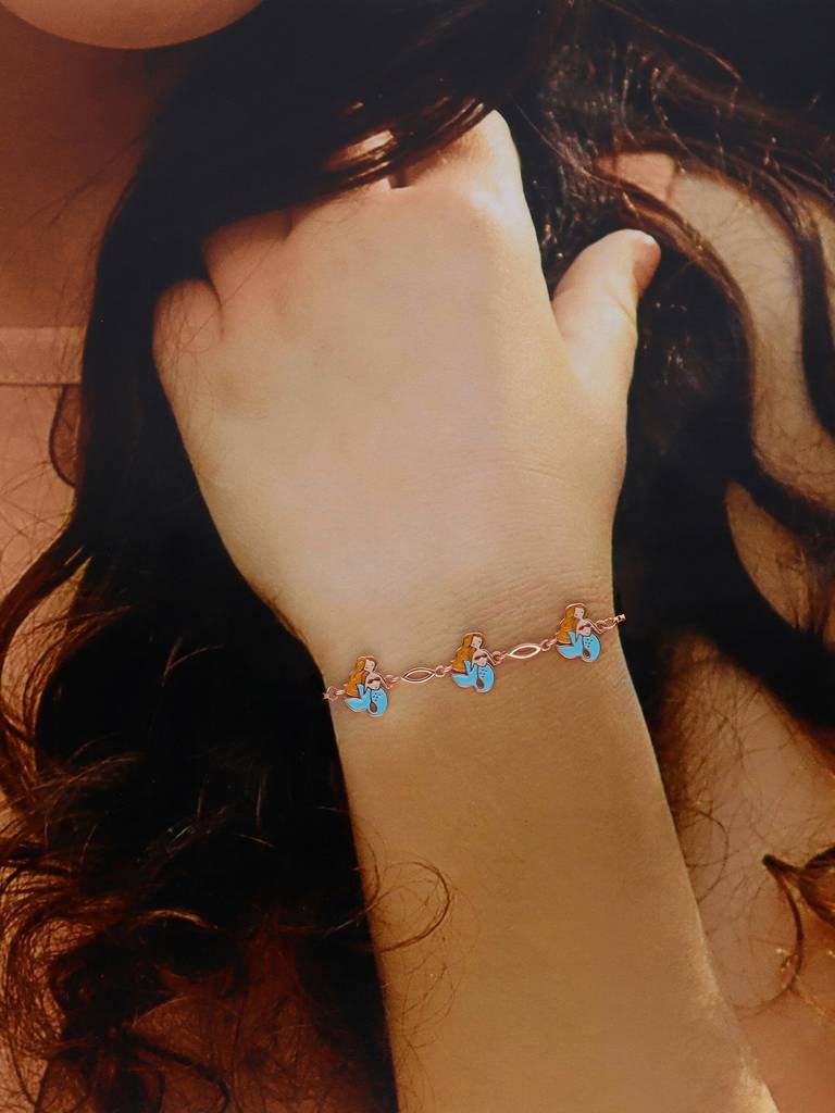 Children'S Mermaid  Bracelet : CCBR62-RG-NA