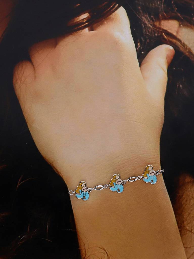 Children'S Mermaid  Bracelet : CCBR62-S-NA