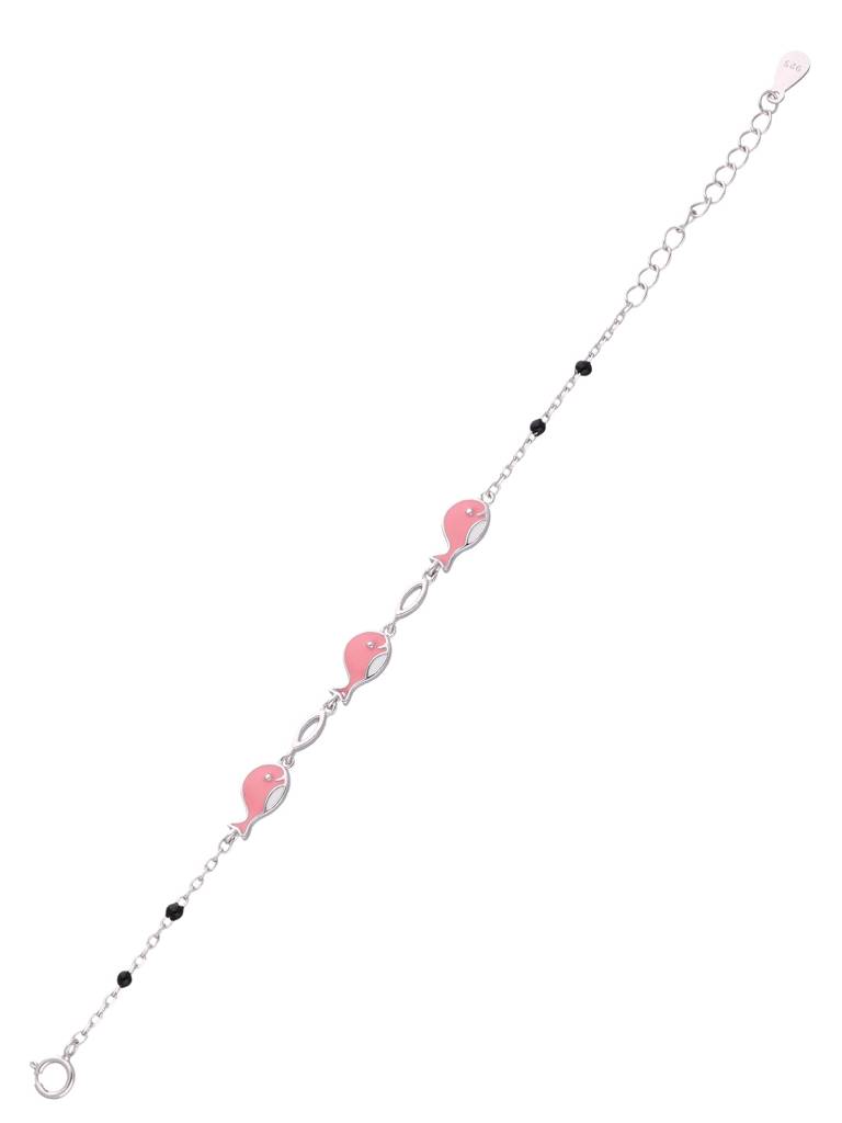Kids Fish Sterling Silver Bracelet : CCBR70-S-NA