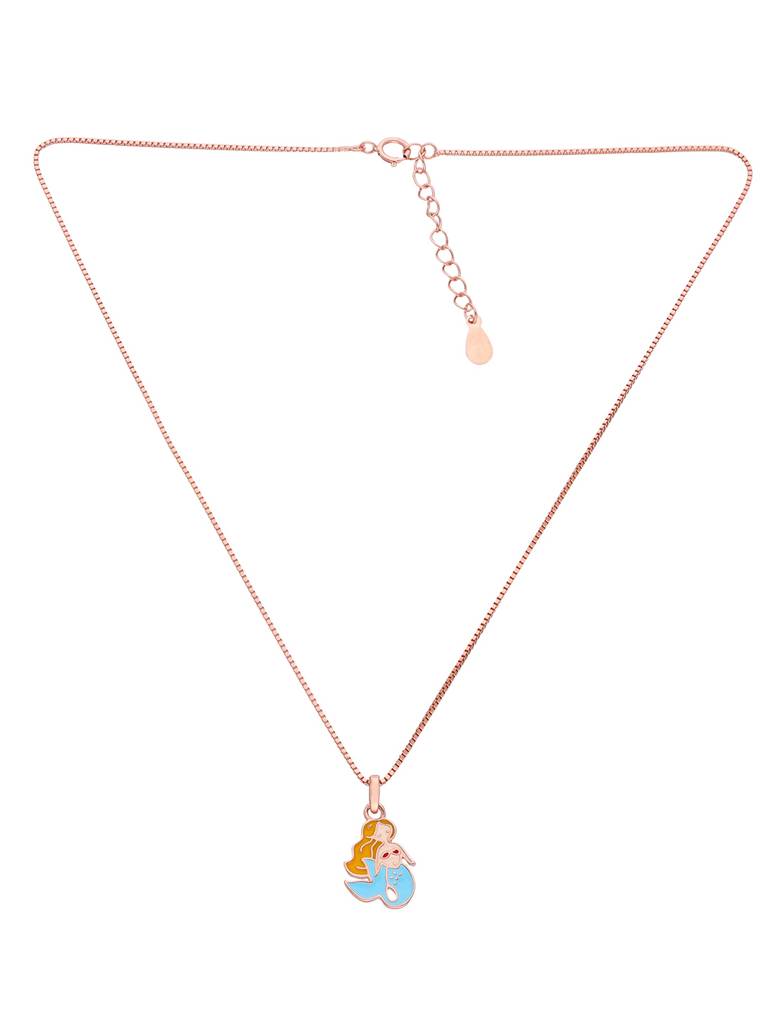 Children'S Mermaid Silver Chain Pendant : CCNL8-RG-NA