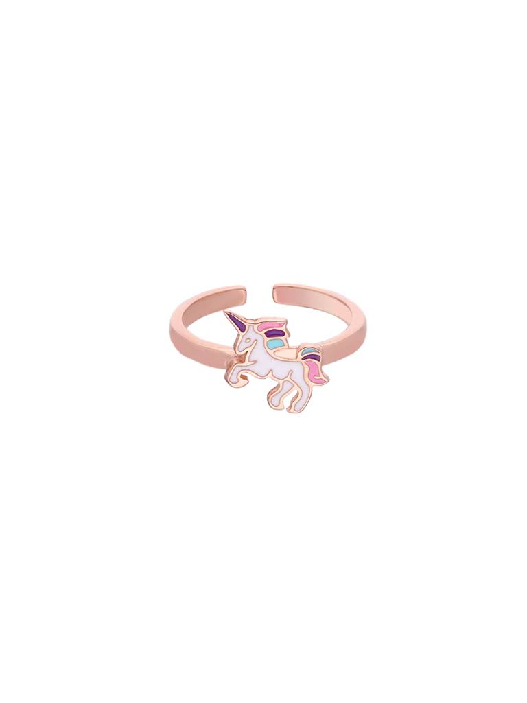 Kids Colourful Unircorn Silver Ring : CCRG4-RG-NA