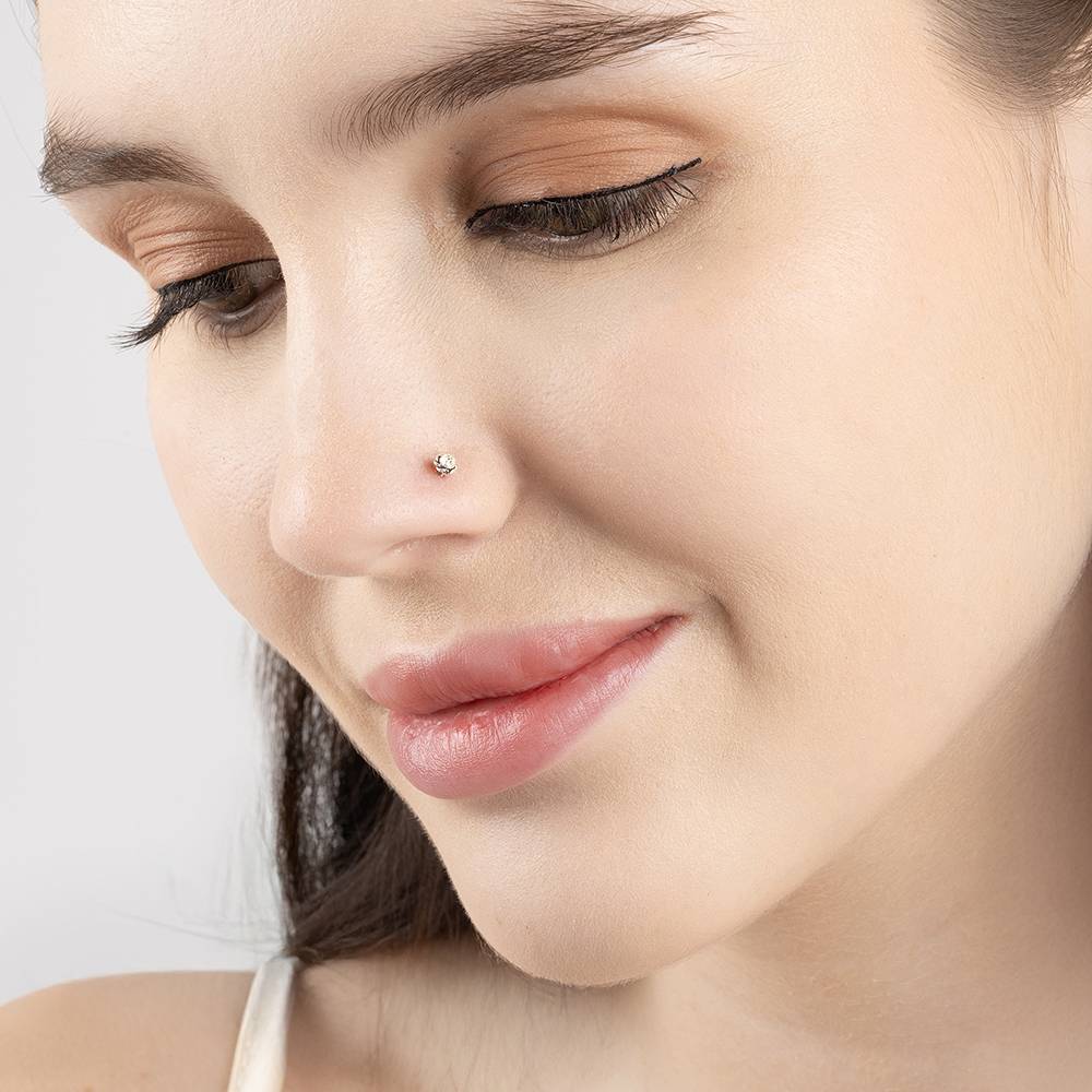 Braided Shine Nose Pin : CDNP1095