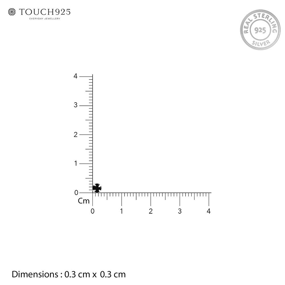 Black Stone Classic Nose Pin : CENP1120