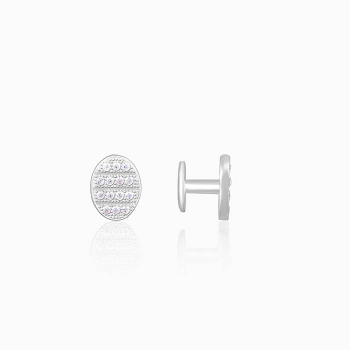 Giva 925 Sterling Silver Studded Cufflinks For Him | Gifts For Men And Boys | With Certifi : CF022