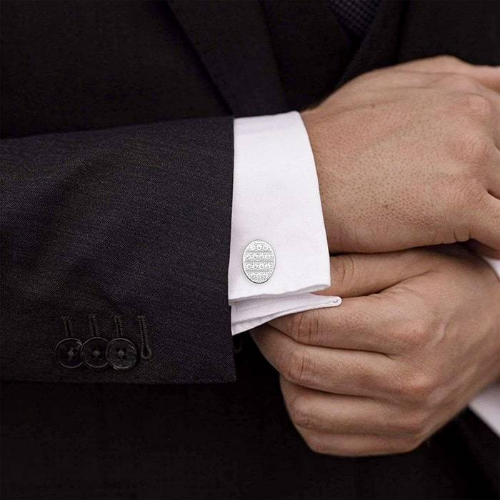 Giva 925 Sterling Silver Studded Cufflinks For Him | Gifts For Men And Boys | With Certifi : CF022