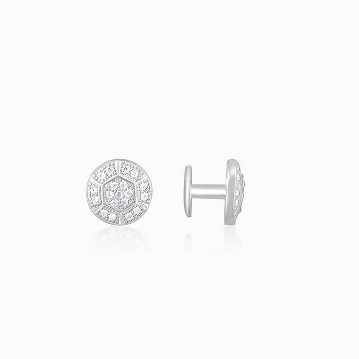 Giva 925 Sterling Silver Hexa Lux Cufflinks For Him | Gifts For Men And Boys | With Certif : CF023