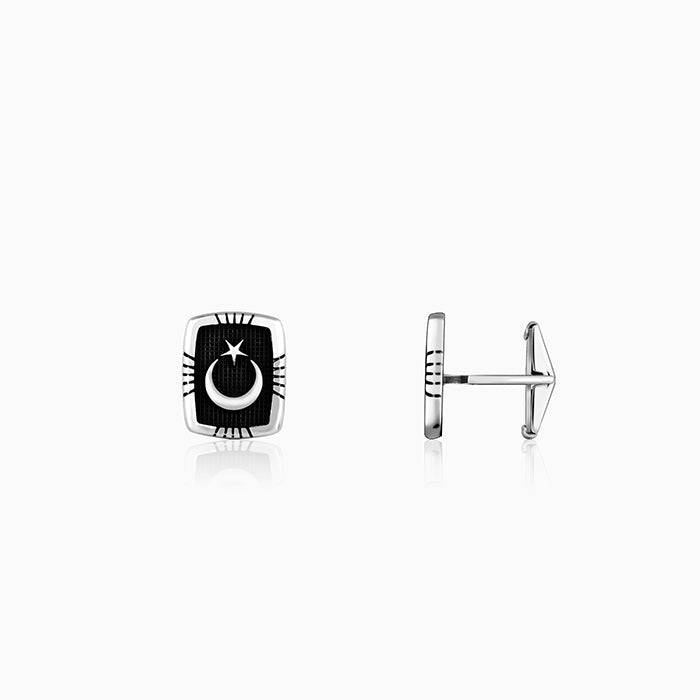 Giva 925 Sterling Silver Oxidised Silver Nightfall Cufflinks | Gifts For Men And Boys | Wi : CF026