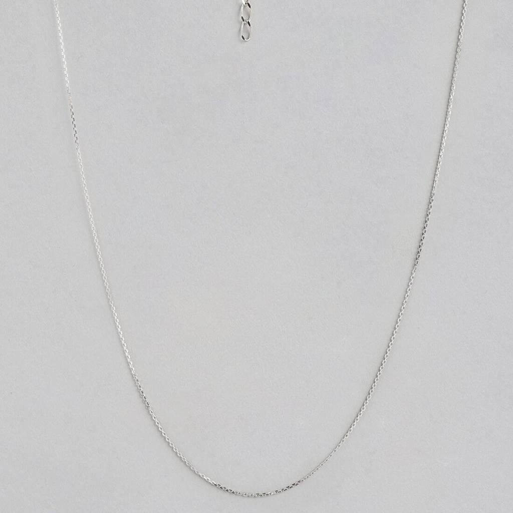 Rhodium Plated 925 Sterling Silver Chain : CH-10004