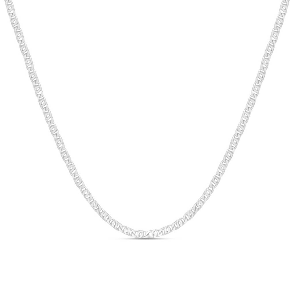 Solidrhodium Plated 925 Sterling Silver Chain : CH-10039