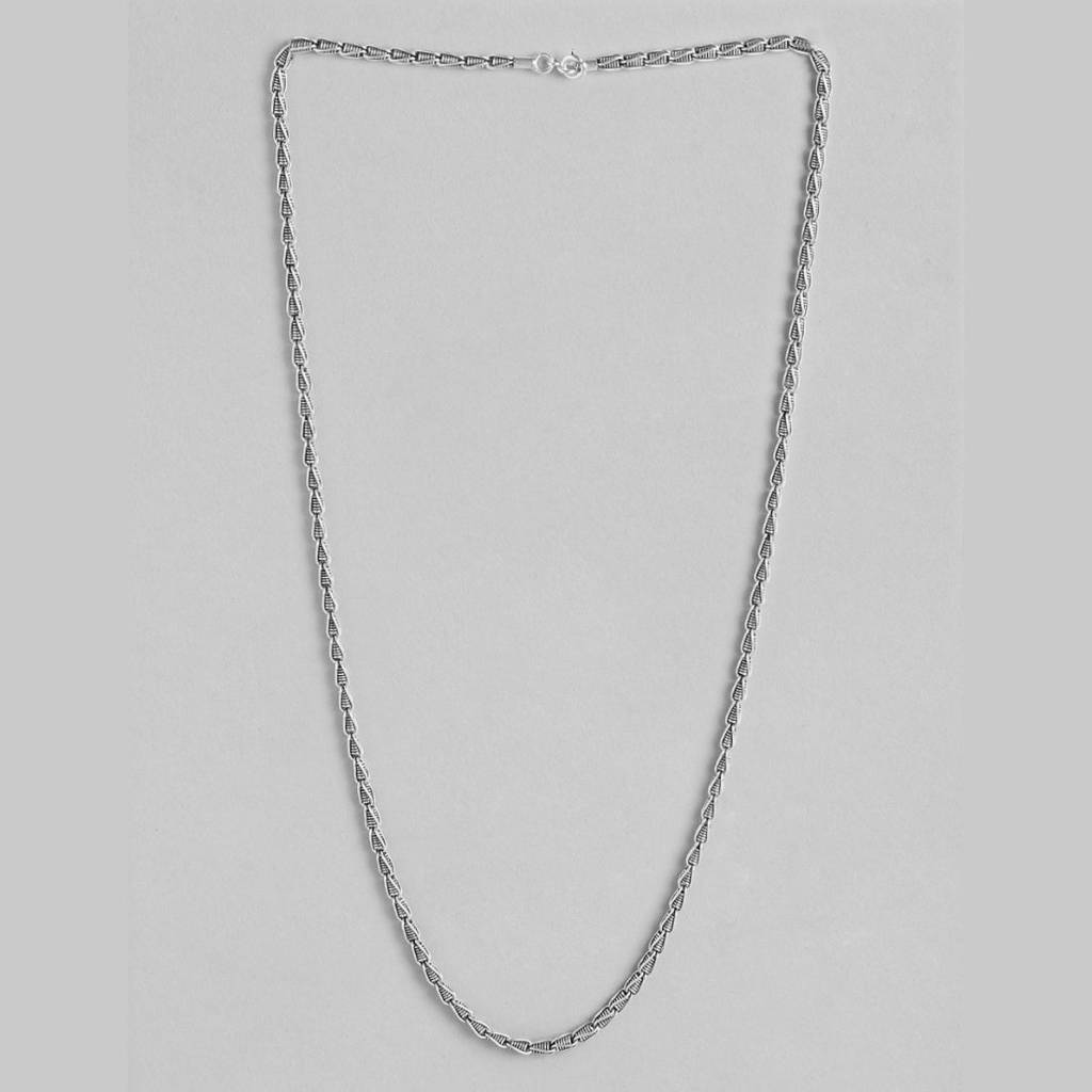 Abstractrhodium Plated 925 Sterling Silver Chain : CH-10040
