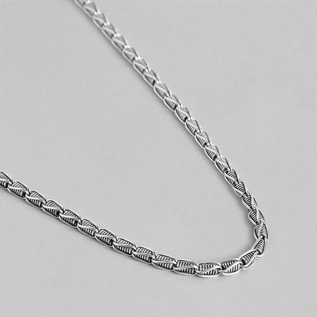 Abstractrhodium Plated 925 Sterling Silver Chain : CH-10040