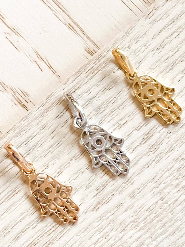 Stac Filigree Hamsa Hand Charm Pendant