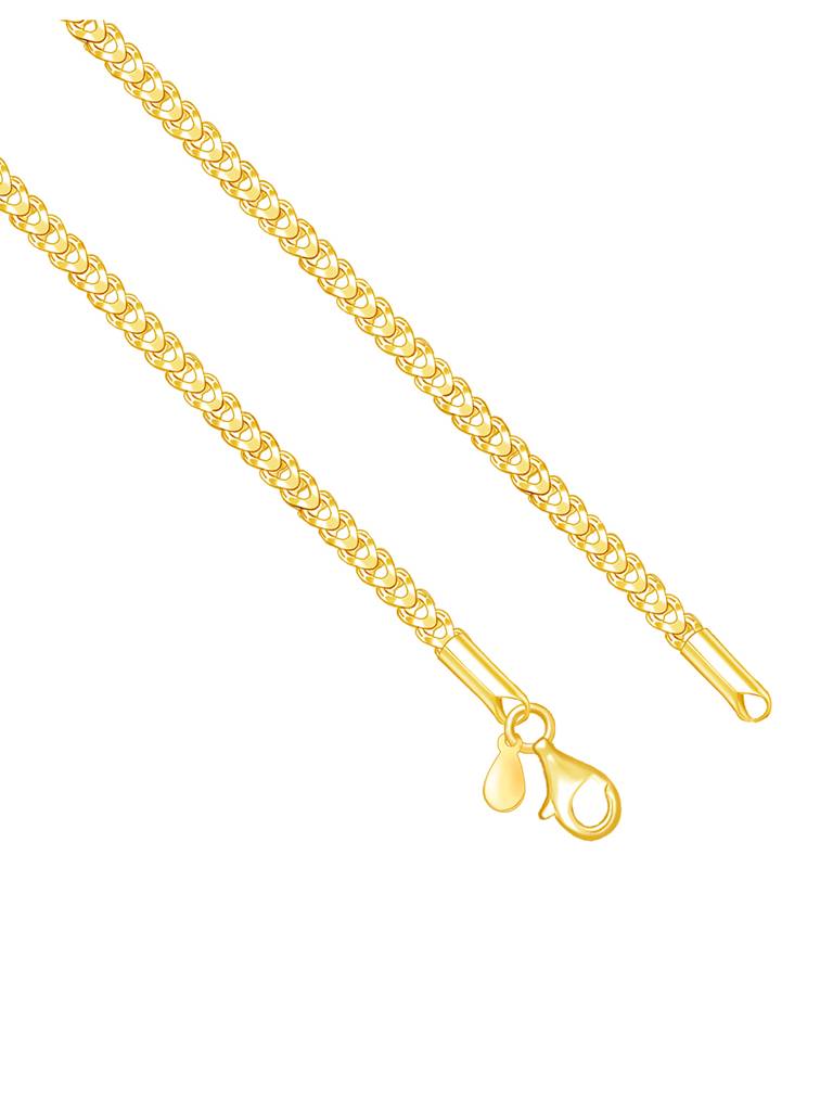 Giva 925 Sterling Silver Golden Whispering Weave Chain