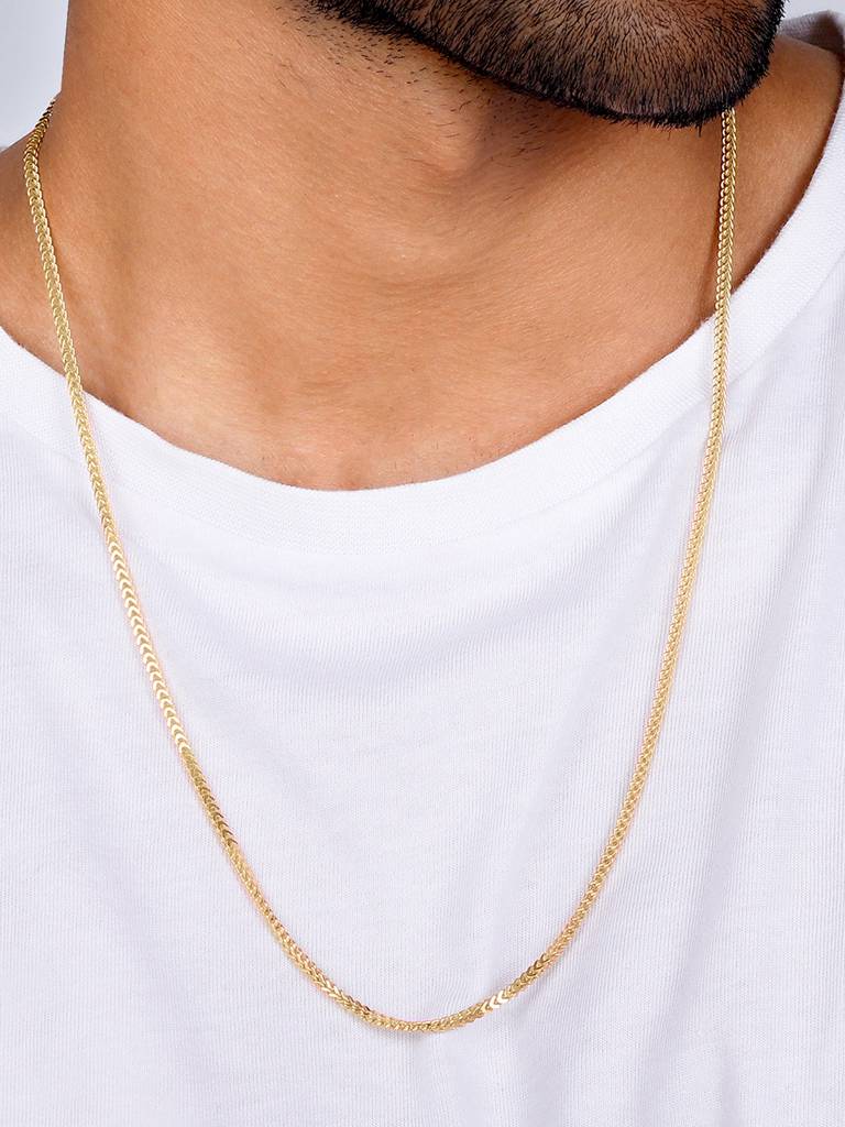 Giva 925 Sterling Silver Golden Whispering Weave Chain