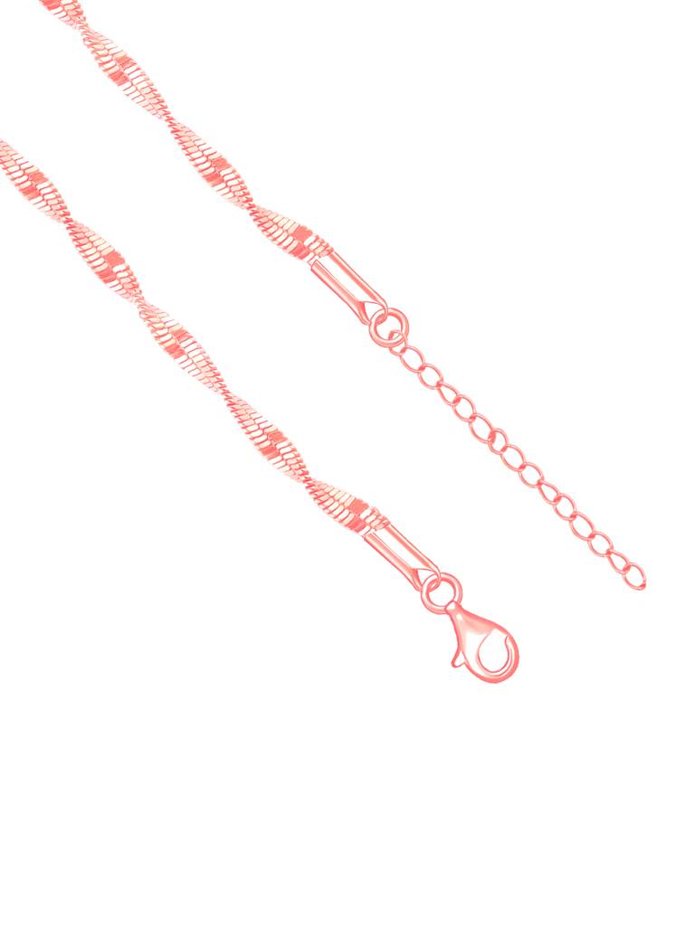 Giva 925 Sterling Silver The Rose Gold Alluring Sunset Chain