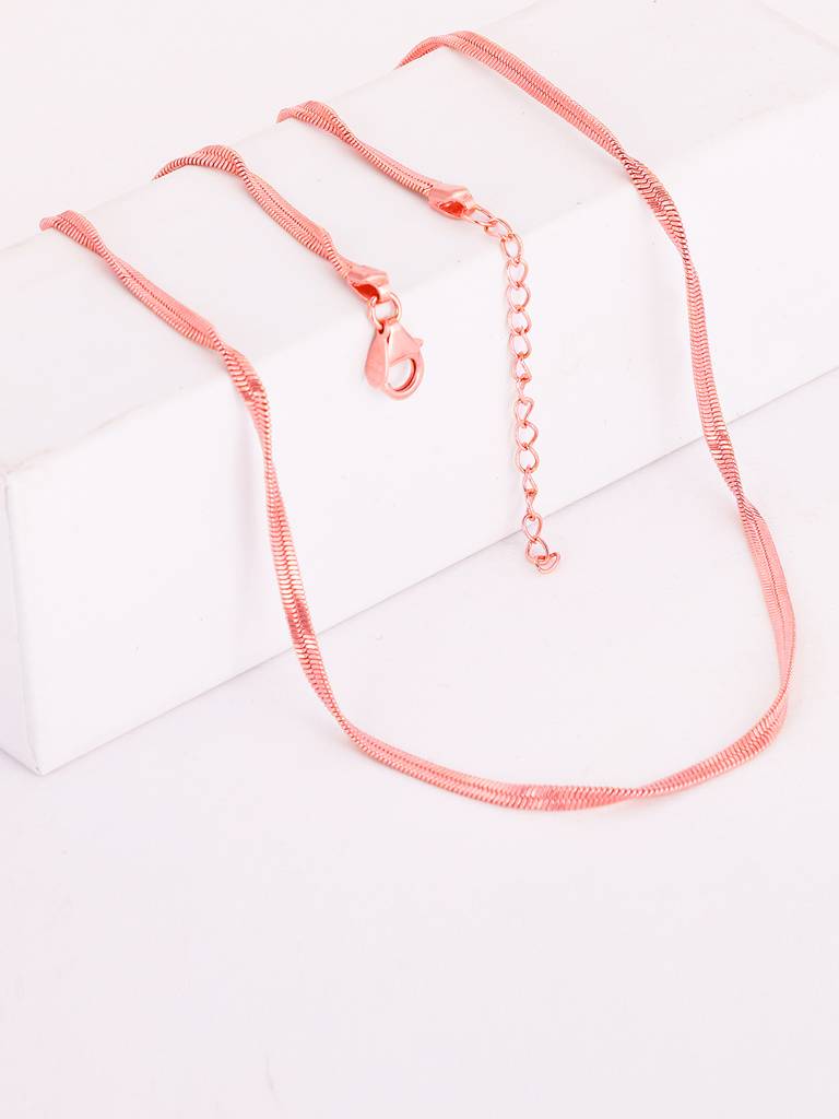 Giva 925 Sterling Silver The Rose Gold Alluring Sunset Chain