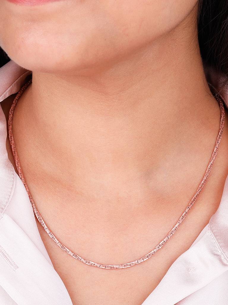 Giva 925 Sterling Silver Rose Gold Treasured Dreams Chain