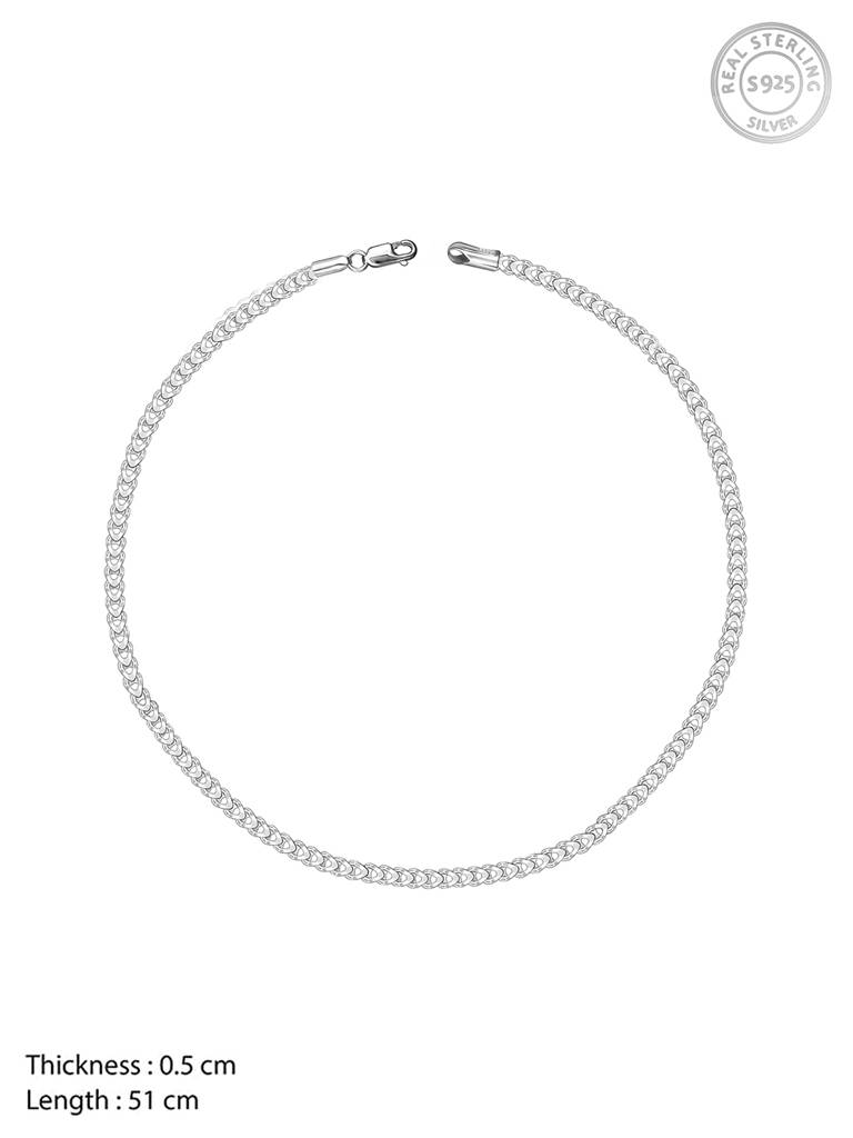 Giva 925 Sterling Silver Threaded Thrills Chain