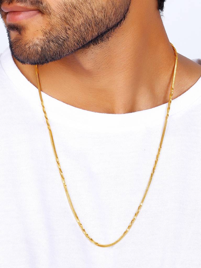 Giva 925 Sterling Silver Golden Mesmerizing Sparkle Chain