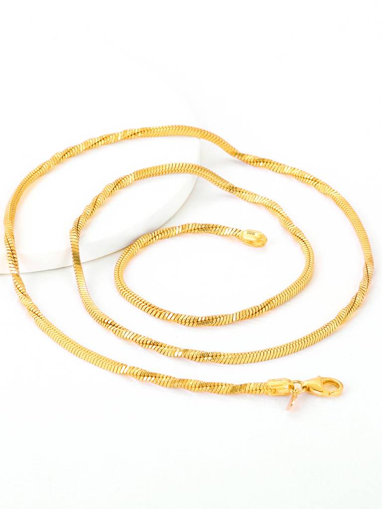 Giva 925 Sterling Silver Golden Mesmerizing Sparkle Chain