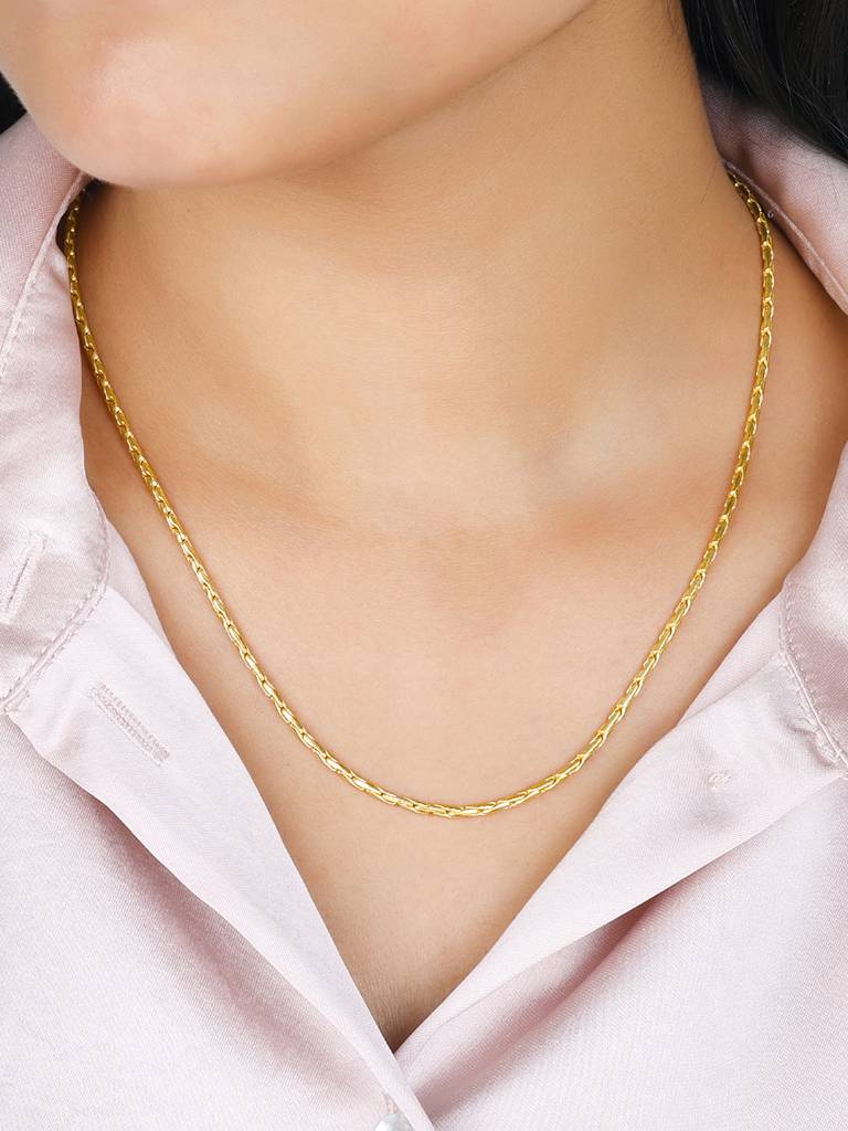 Giva 925 Sterling Silver Golden Sense Of Wonder Chain