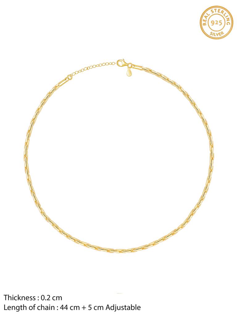 Giva 925 Sterling Silver Golden Sense Of Wonder Chain