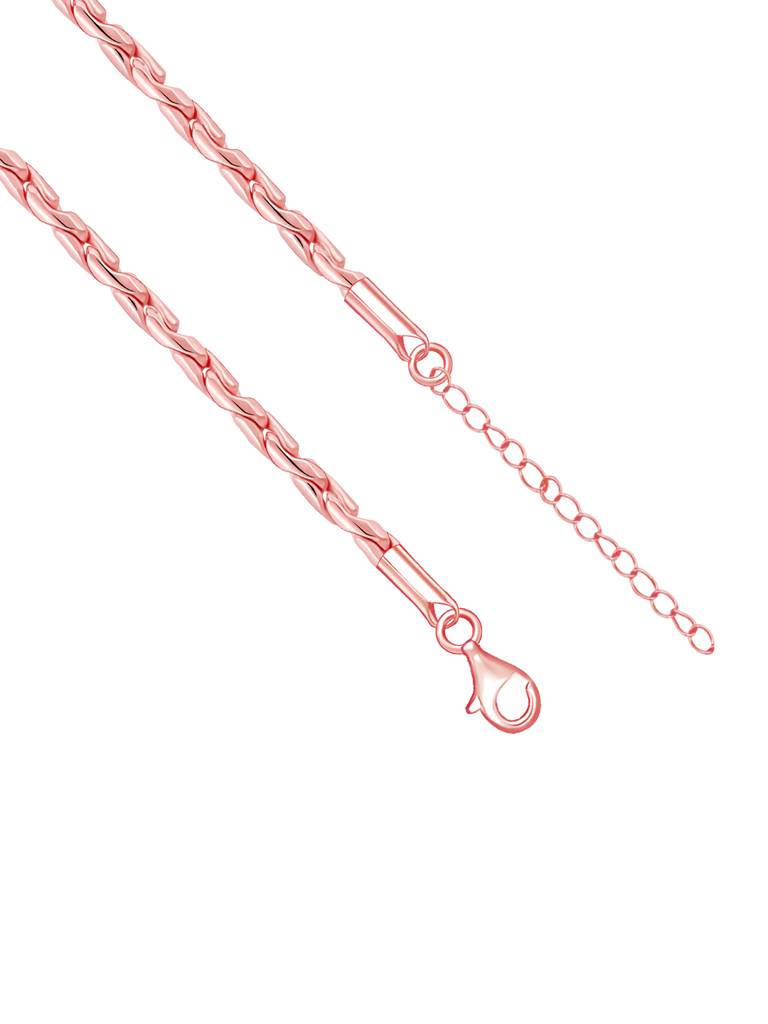 Giva 925 Sterling Silver Rose Gold Rhythmic Rain Chain