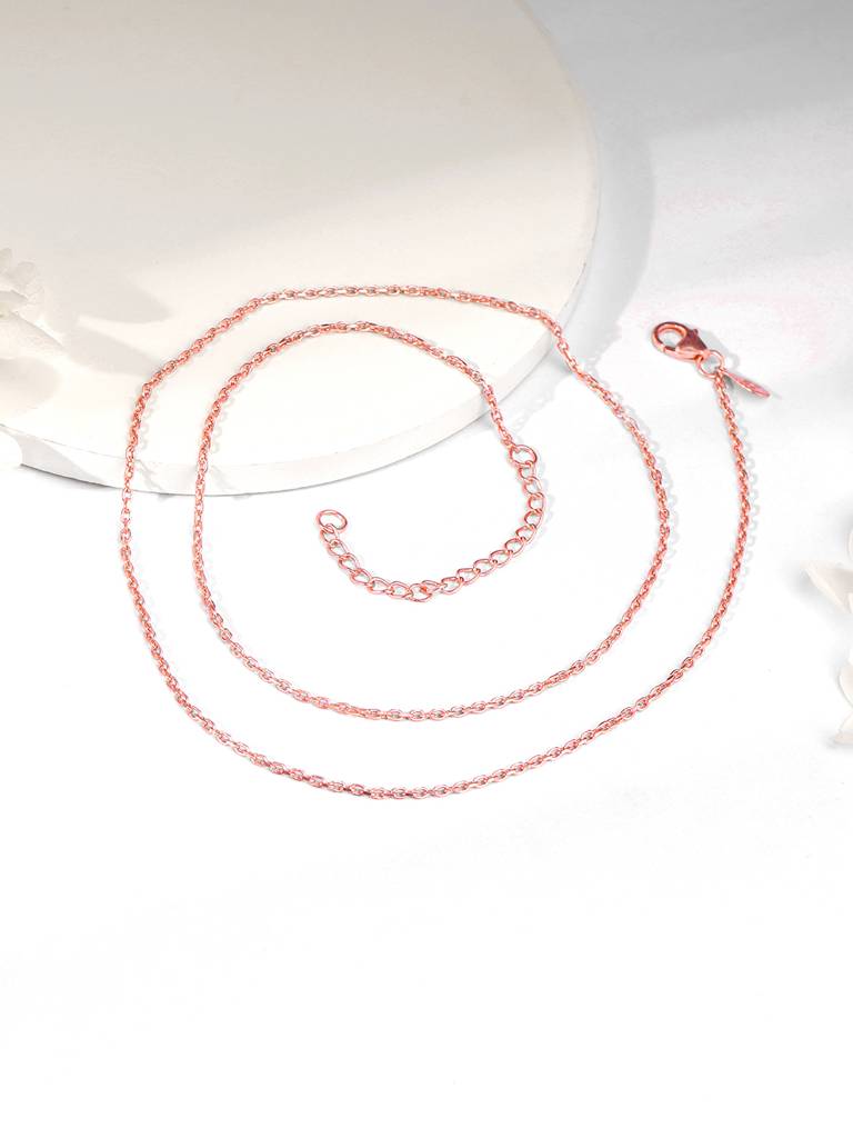 Silver Rose Gold Unify Link Chain For Her : CH0144