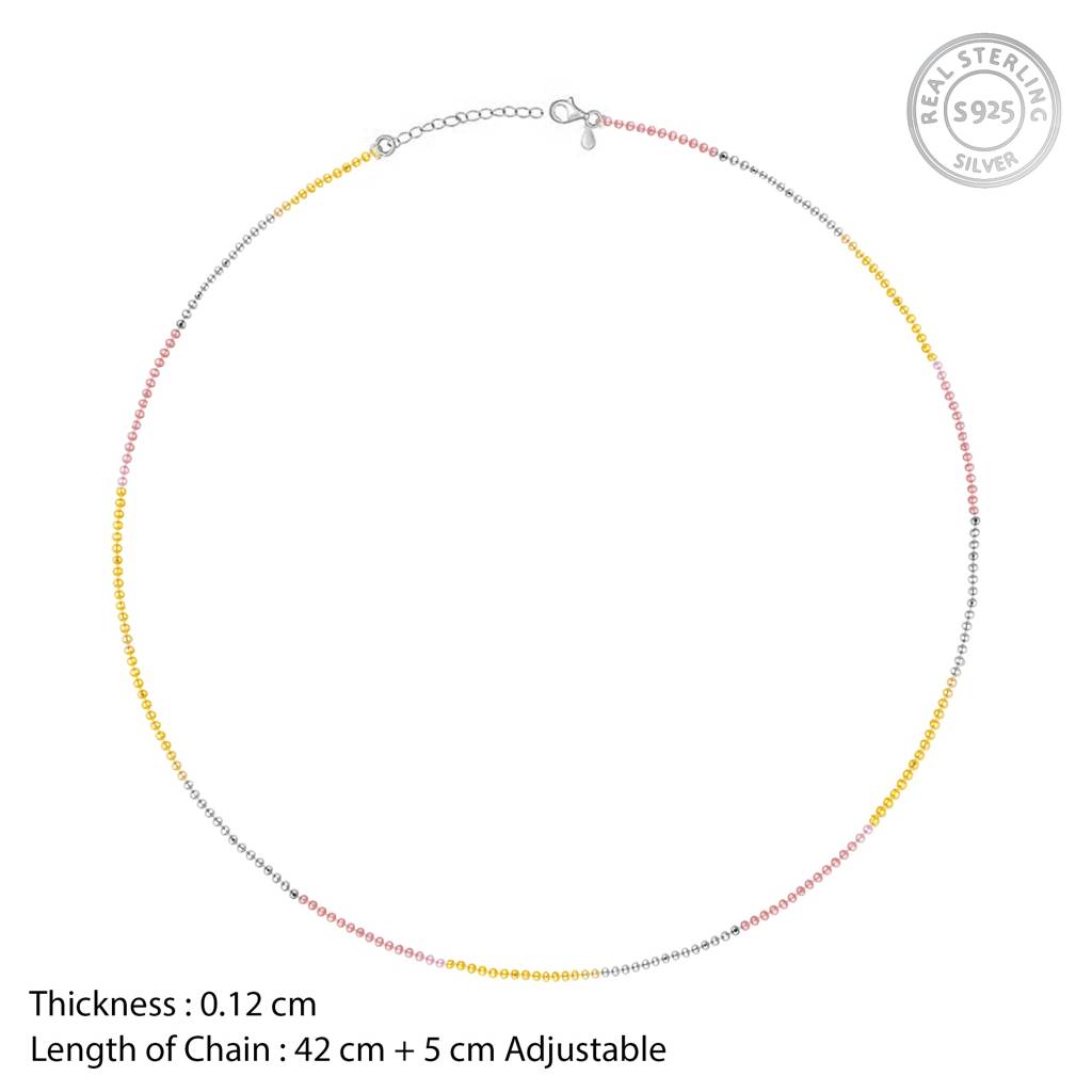 Giva 925 Silver, Golden And Rose Gold Imperial Chain | Gifts For Women And Girls | With Ce : CH0155