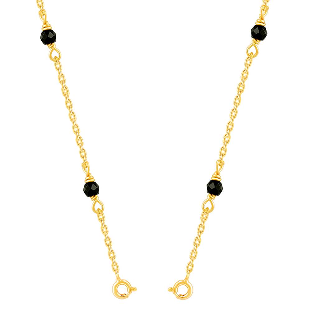 Giva 925 Silver Golden Perfect Beads Mangalsutra Chain : CH0160