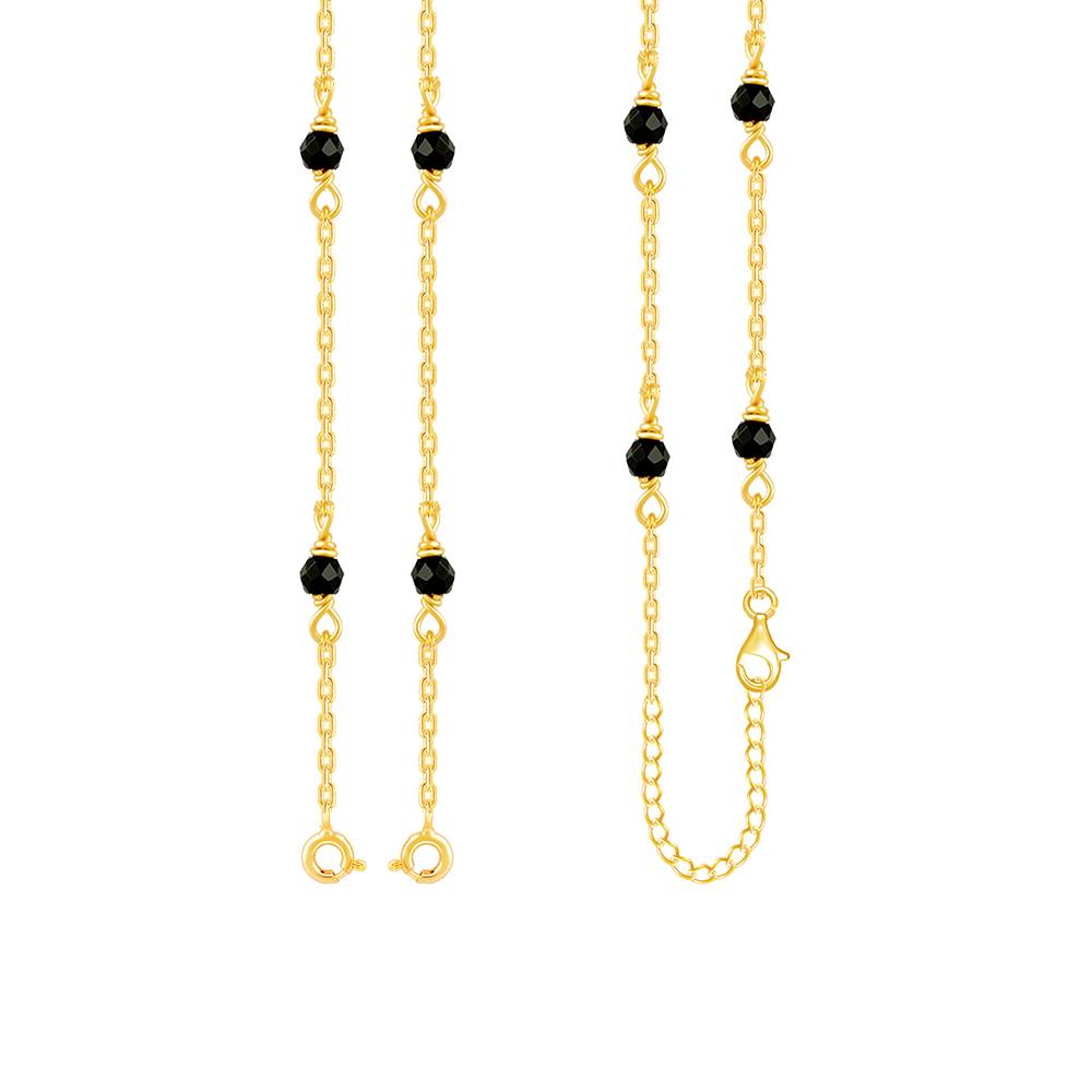 Giva 925 Silver Golden Perfect Beads Mangalsutra Chain : CH0160