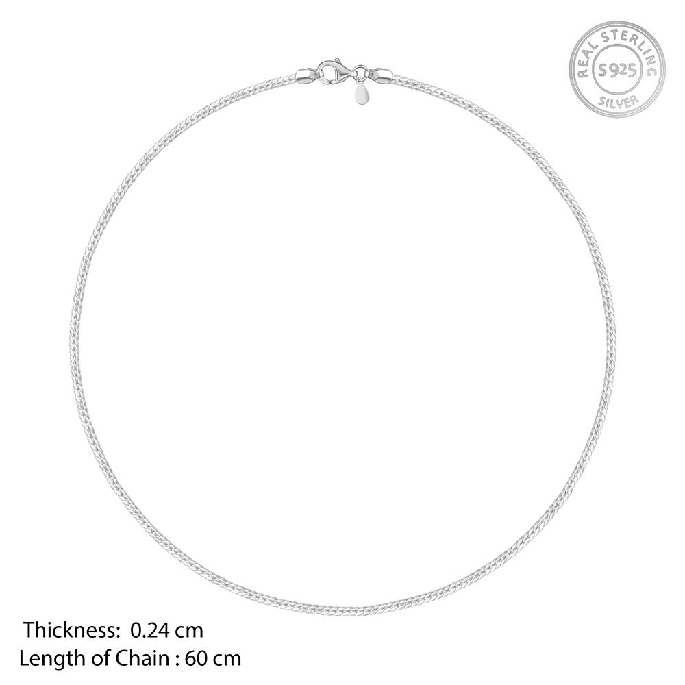 Silver Verdure Chain For Him : CH0171