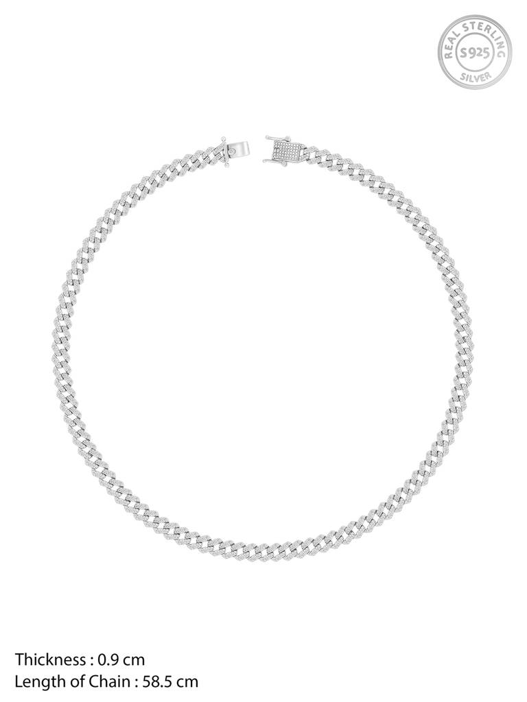 Silver Boldness Chain For Him : CH0174