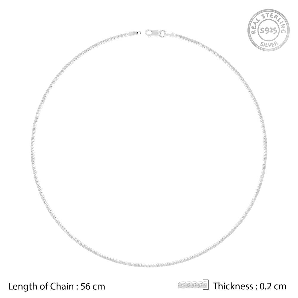 925 Silver Box Chain For Him : CH0186