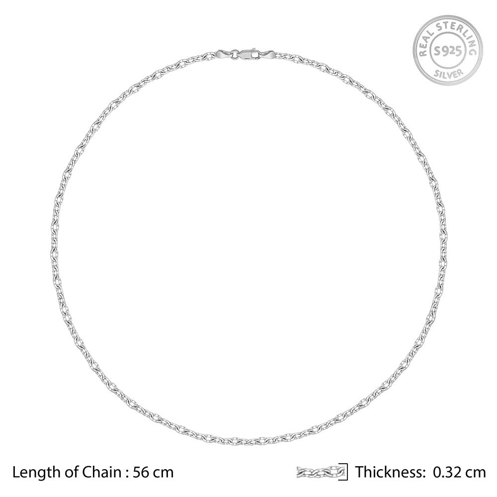925 Silver Belcher Chain For Him : CH0191