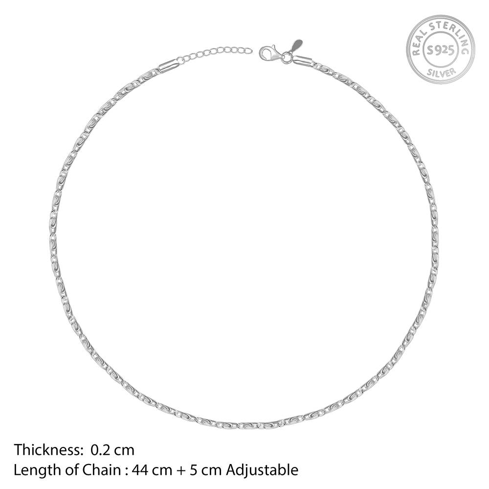 Silver Snail Chain : CH0193