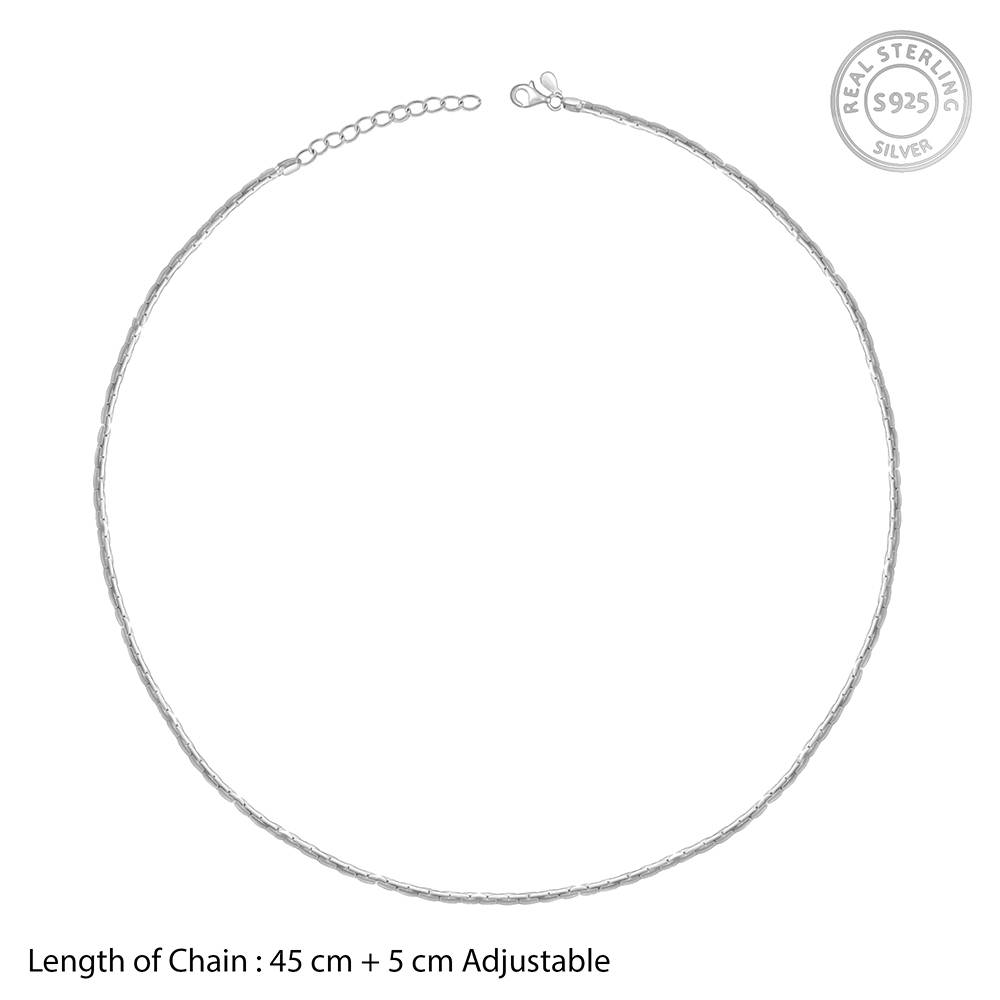 Silver Long And Short Chain : CH0196