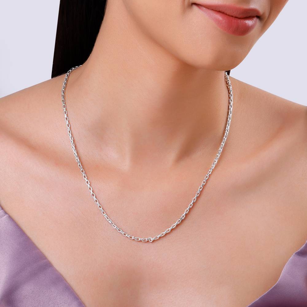 Silver Cable Chain : CH0198