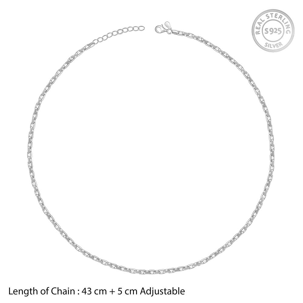 Silver Cable Chain : CH0198