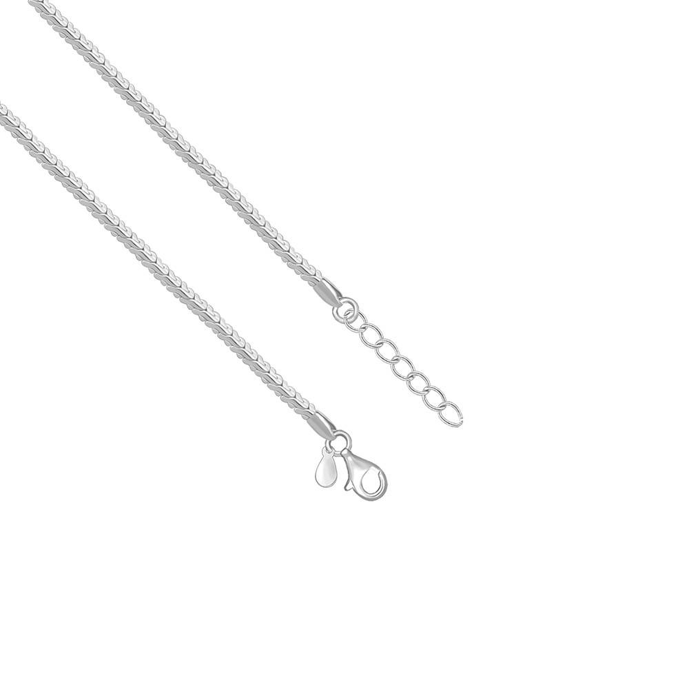 Silver Herringbone Box Chain : CH0200