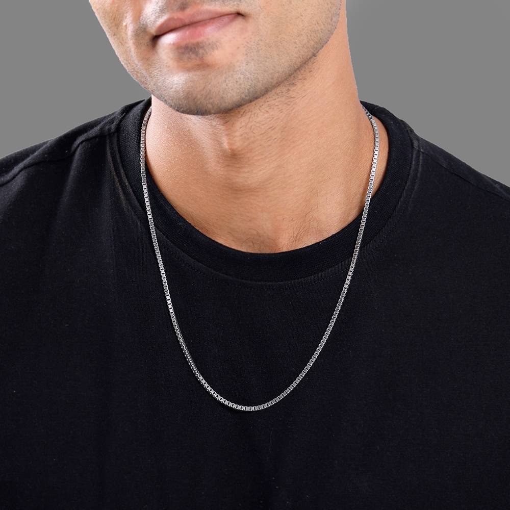 Giva 925 Silver Box Chain For Him : CH0227