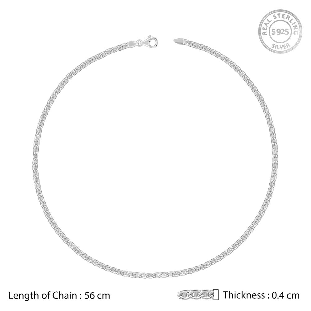 Giva 925 Silver Classic Curb Chain For Him : CH0230