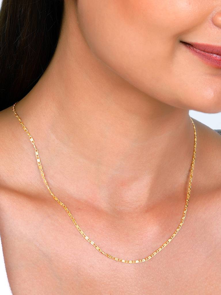 GIVA 925 Sterling Silver Golden Glam Link Chain