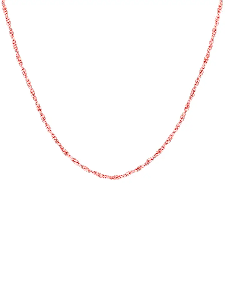 GIVA 925 Sterling Silver Rose Gold Twisted Chain | GIVA 925 Sterling ...