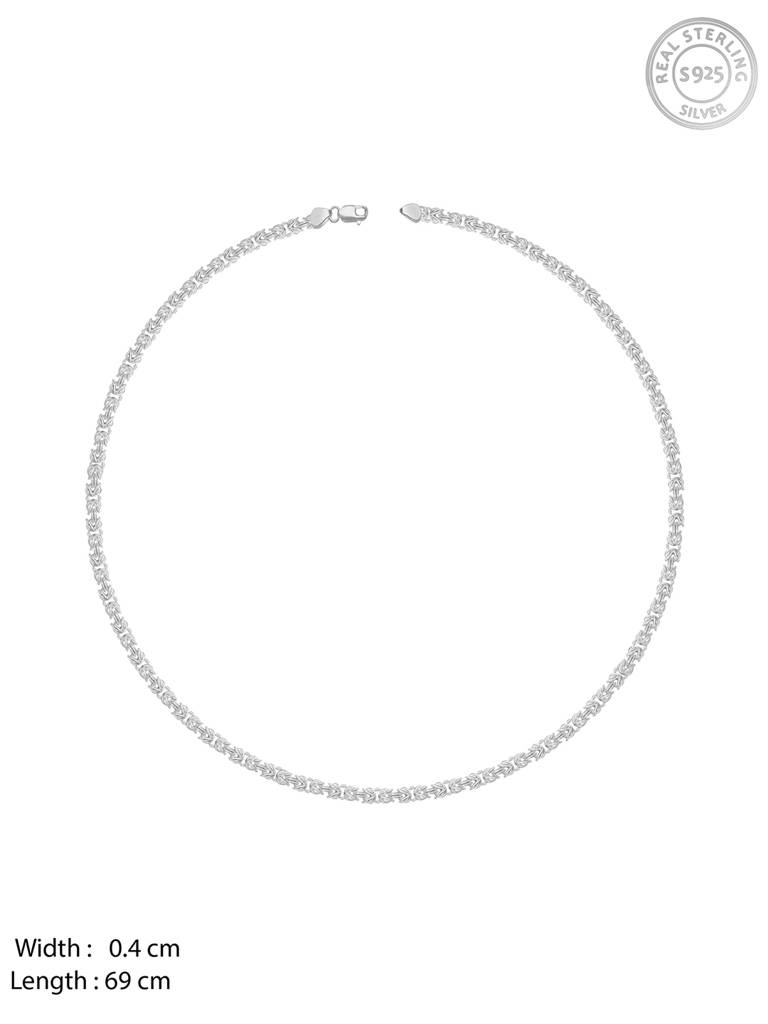 GIVA 925 Sterling Silver Sleek Stellar Chain for Him