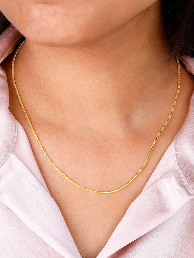 Giva 925 Sterling Silver Golden Sparkling Delight Chain
