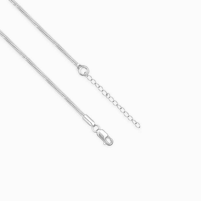 Giva 925 Sterling Silver Flat Wavy Chain| Gifts For Women And Girls | With Certificate Of  : CH083