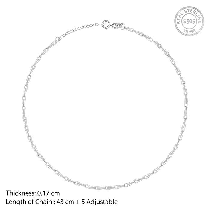 Giva 925 Silver Ridges Of Shine Chain : CH086