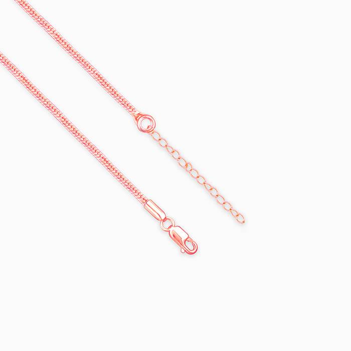 Giva 925 Silver Rose Gold Round Shine Chain : CH091